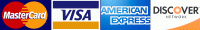 All major credit cards All major credit cards accepted with no fees
